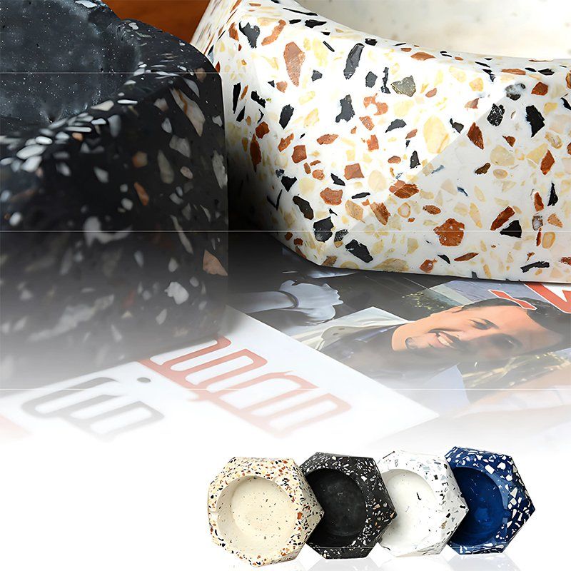 Hexagon Terrazo Ashtray