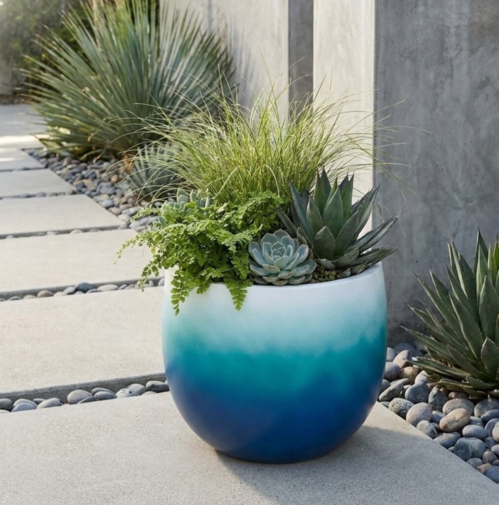 Aqua Fade Planter