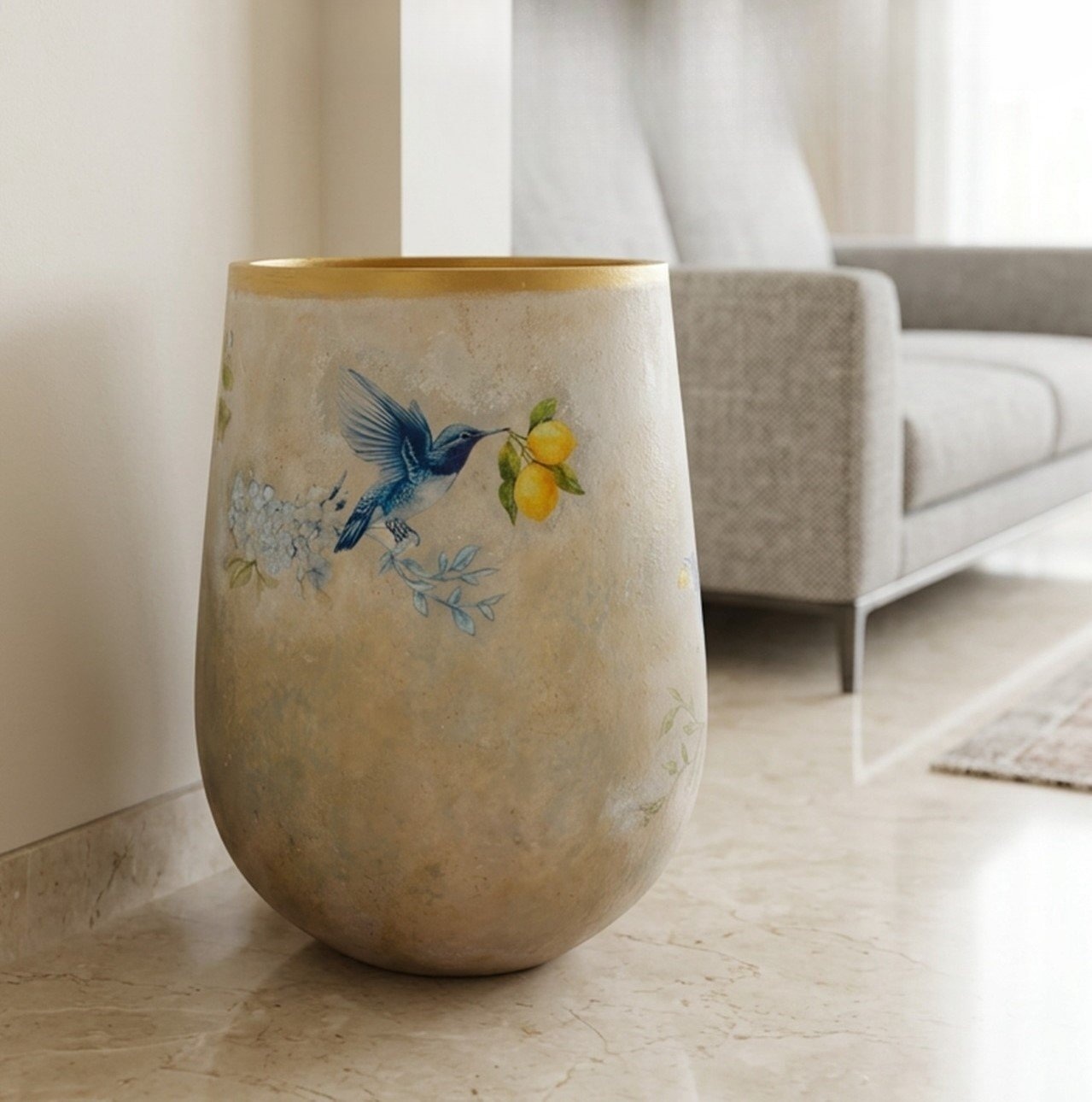 Hummingbird Planter Pot